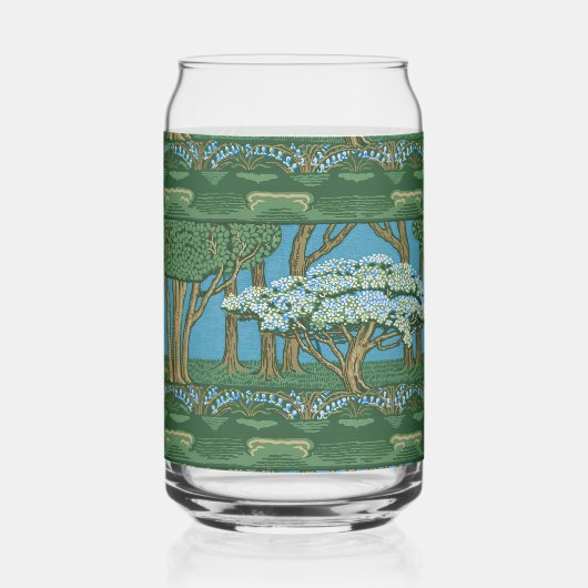 Walter Crane May Tree Wallpaper Green Blue (Recto)