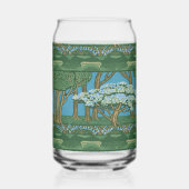Walter Crane May Tree Wallpaper Green Blue (Verso)