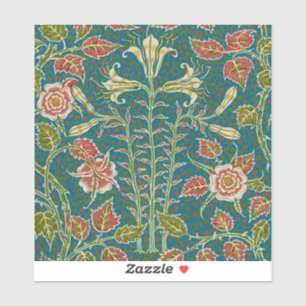 Walter Crane Oude lelie en roos bloemmotief Sticker