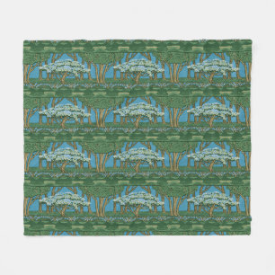Walter Crane Oude Meiboom Bos Wallpaper Fleece Deken