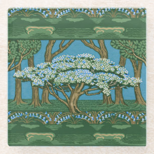 Walter Crane Oude Meiboom Bos Wallpaper Glazen Onderzetter