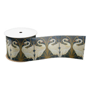 Walter Crane Oude Zwaan en Iris Art Nouveau Lint