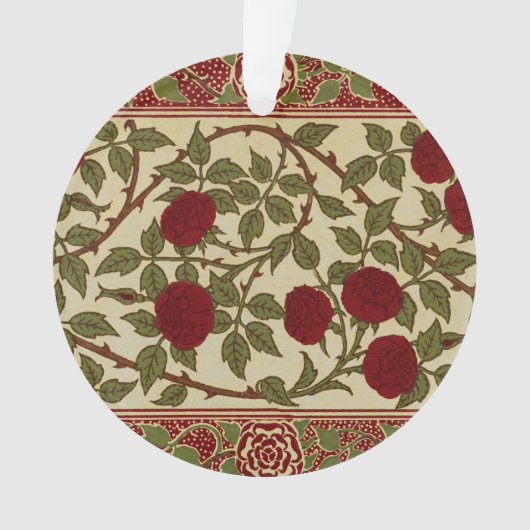 Walter Crane Red Roses with Thorned Stems (devant)