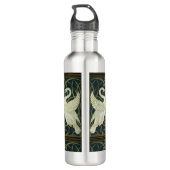 Walter Crane Swan & Rush and Iris Victorian  Waterfles (Achterkant)