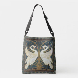Walter Crane Swan, Rush en Iris Art Nouveau Crossbody Tas