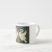 Walter Crane Swan, Rush en Iris Art Nouveau Espresso Kop (Voorkant rechts)