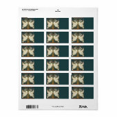 Walter Crane Swan, Rush en Iris Art Nouveau Etiket (Full Sheet)