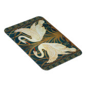 Walter Crane Swan, Rush en Iris Art Nouveau Magneet (Rechterzijde)