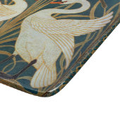 Walter Crane Swan, Rush en Iris Art Nouveau Snijplank (Hoek)