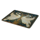Walter Crane Swan, Rush en Iris Art Nouveau Snijplank (Hoek)
