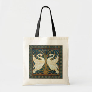 Walter Crane Swan, Rush en Iris Art Nouveau Tote Bag