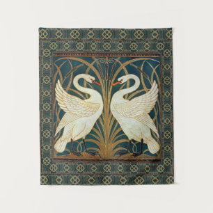 Walter Crane Swan, Rush en Iris Art Nouveau Wandkleed