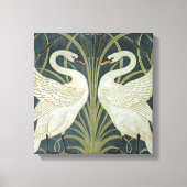 Walter Crane Swan Rush en Iris Canvas Afdruk (Voorkant)