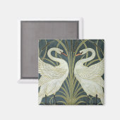 Walter Crane Swan Rush en Iris Magneet (Voorkant / Achterkant)