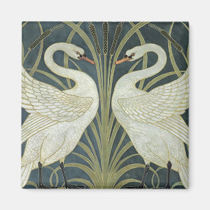  Walter Crane Swan Rush en Iris Magneet