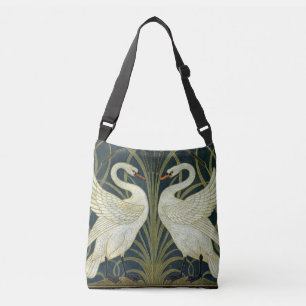 Walter Crane Swan & Rush en Iris Victoriaans  Crossbody Tas