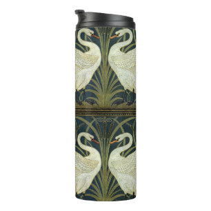 Walter Crane Swan & Rush en Iris Victoriaans Thermosbeker