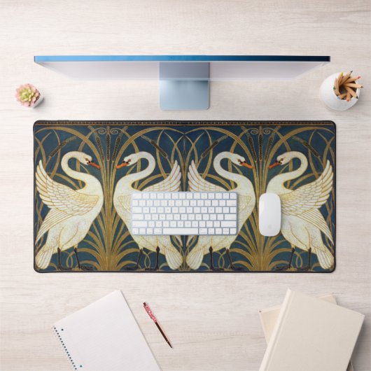 Walter Crane - Swan, Rush Et Iris Art Nouveau (Bureau 1)
