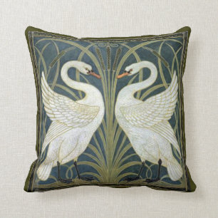Walter Crane Swans Victoriaans Pillow Kussen