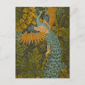 Walter Crane - vijg- en pauwenpatroon Briefkaart (Voorkant)