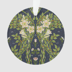 Walter Crane Vintage Navy motif Lily blanc