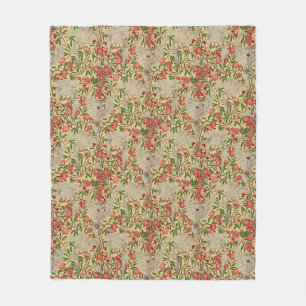 Walter Crane Witte Kaketoe Rode Granaatappel Kunst Fleece Deken