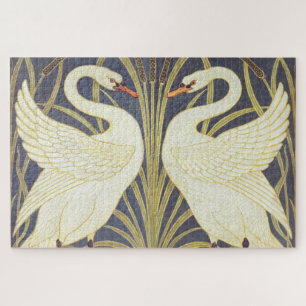 Walter Crane Zwaan, Riet en Iris Art Nouveau Legpuzzel