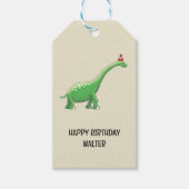 Walter de Dinosaurus Cadeaulabel (Voorkant)