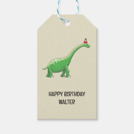 Walter de Dinosaurus Cadeaulabel