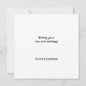 Walter de Dinosaurus Verjaardag Kaart (Achterkant)