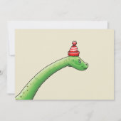 Walter de Dinosaurus Verjaardag Uitnodiging (Achterkant)