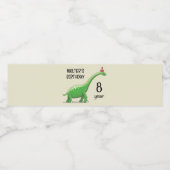 Walter de Dinosaurus Waterfles Etiket (Enkel label)