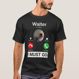 Walter Dog noemt Bull Terrier Animal Humor M T-shirt