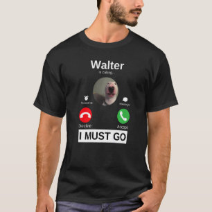 Walter Dog noemt Bull Terrier Animal Humor M T-shirt