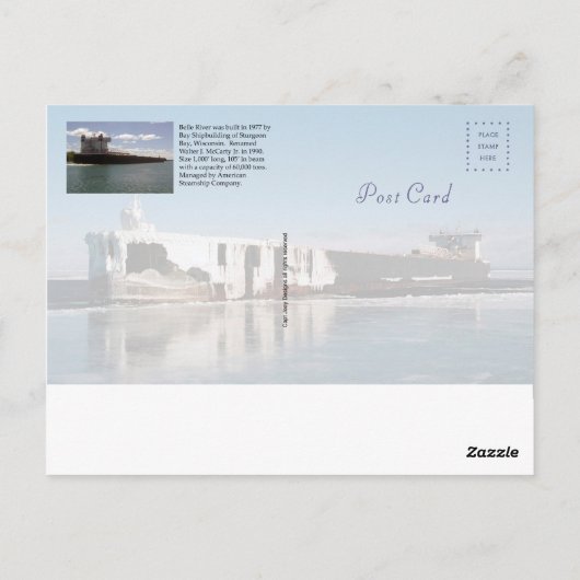 Walter J. McCarthy Jr. carte postale (Dos)