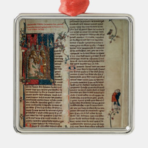 Walter Map neemt een verhaal over de avonturen. Metalen Ornament