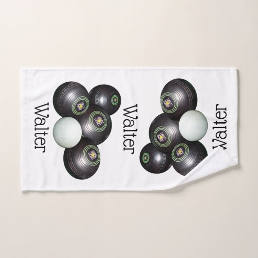 Walter Nom Sur La Conception Des Boules De Pelouse (Serviette à main)