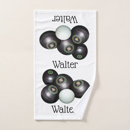 Walter Nom Sur La Conception Des Boules De Pelouse (Serviette à main)
