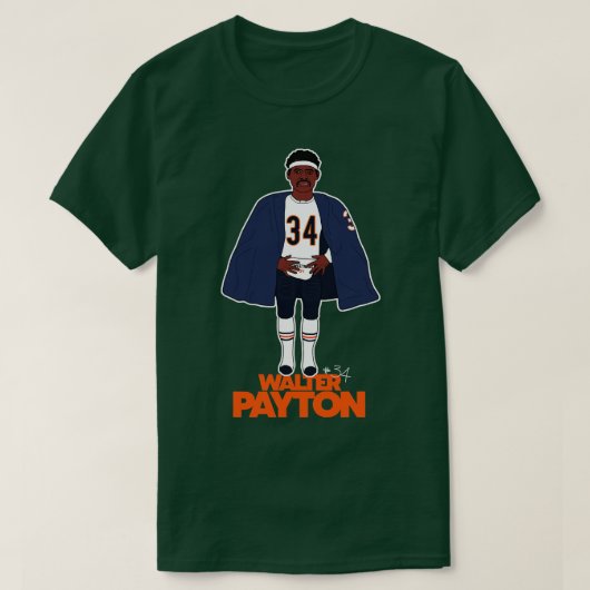 Walter Payton Sideline Cape T-shirt (Design voorkant)