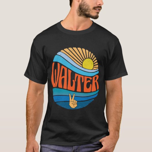 Walter Sunset Walter Groovy Tie Dye T-shirt (Voorkant)