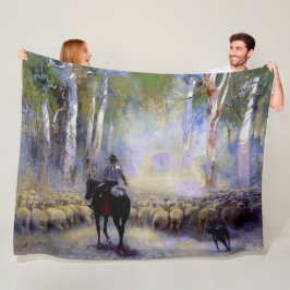 Walter Withers The Drover 1912 Australian Artist Fleece Deken