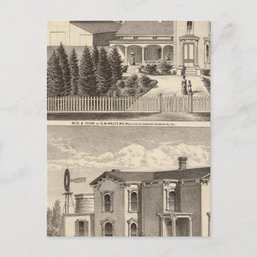 Walters, kroonbewoners, boerderij briefkaart (Voorkant)