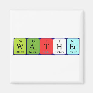 Walther periodieke lijstnaam magnet magneet