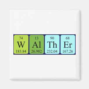 Walther periodieke lijstnaam magnet magneet