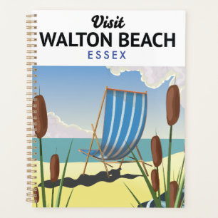 Walton Beach, Essex Affiche de voyage en bord de m