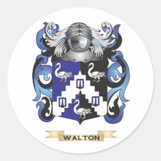 Walton Family Crest (Wapen) Ronde Sticker