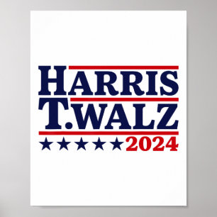 Waltz 2024 Verkiezingen Kamala Harris Tim Waltz 20 Poster