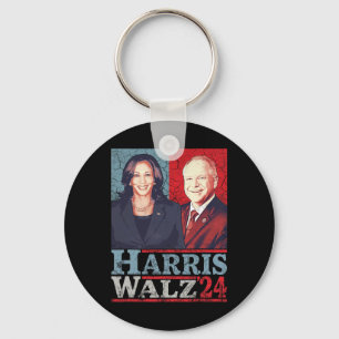 Waltz 2024 Verkiezingen Kamala Harris Tim Waltz 20 Sleutelhanger