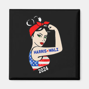 Waltz 2024 Verkiezingen Kamala Harris Tim Waltz 24 Magneet