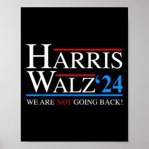 Waltz 2024 Vice-President Kamala Harris Tim WAlzhe Poster